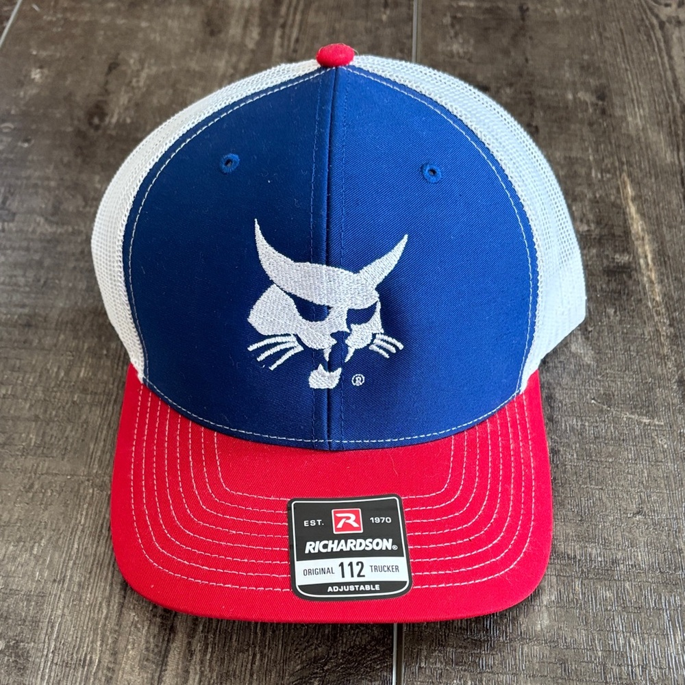 Bobcat Red White & Blue Richardson Trucker Hat